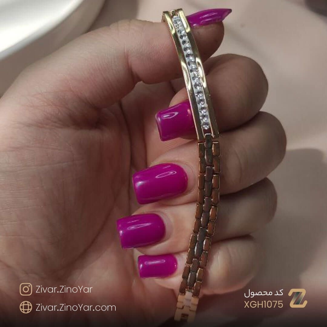 دستبند رولکس باریک نگین دار XUPING کد XGH1075- بدلیجات 