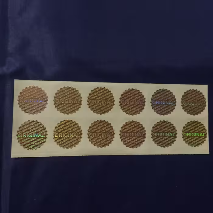 برچسب هولوگرام مناسب برای پلمپ و سیلد ORIGINAL (طلایی) یک ورق (ستاره ای)