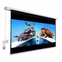 پرده نمایش برقی پروژکتور اسکوپ پارچه عالی سایز 300x 300 سانتی متر