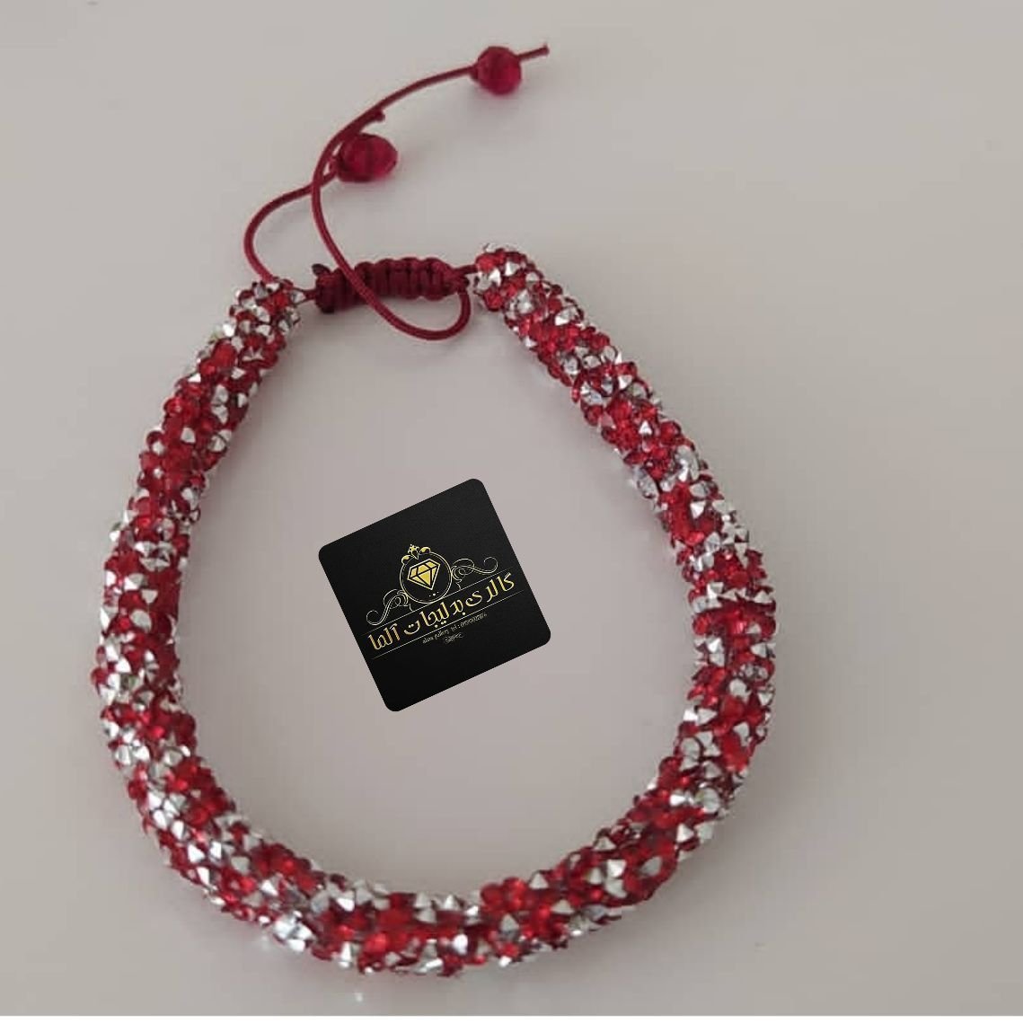 دستبند سوارسکی قرمز