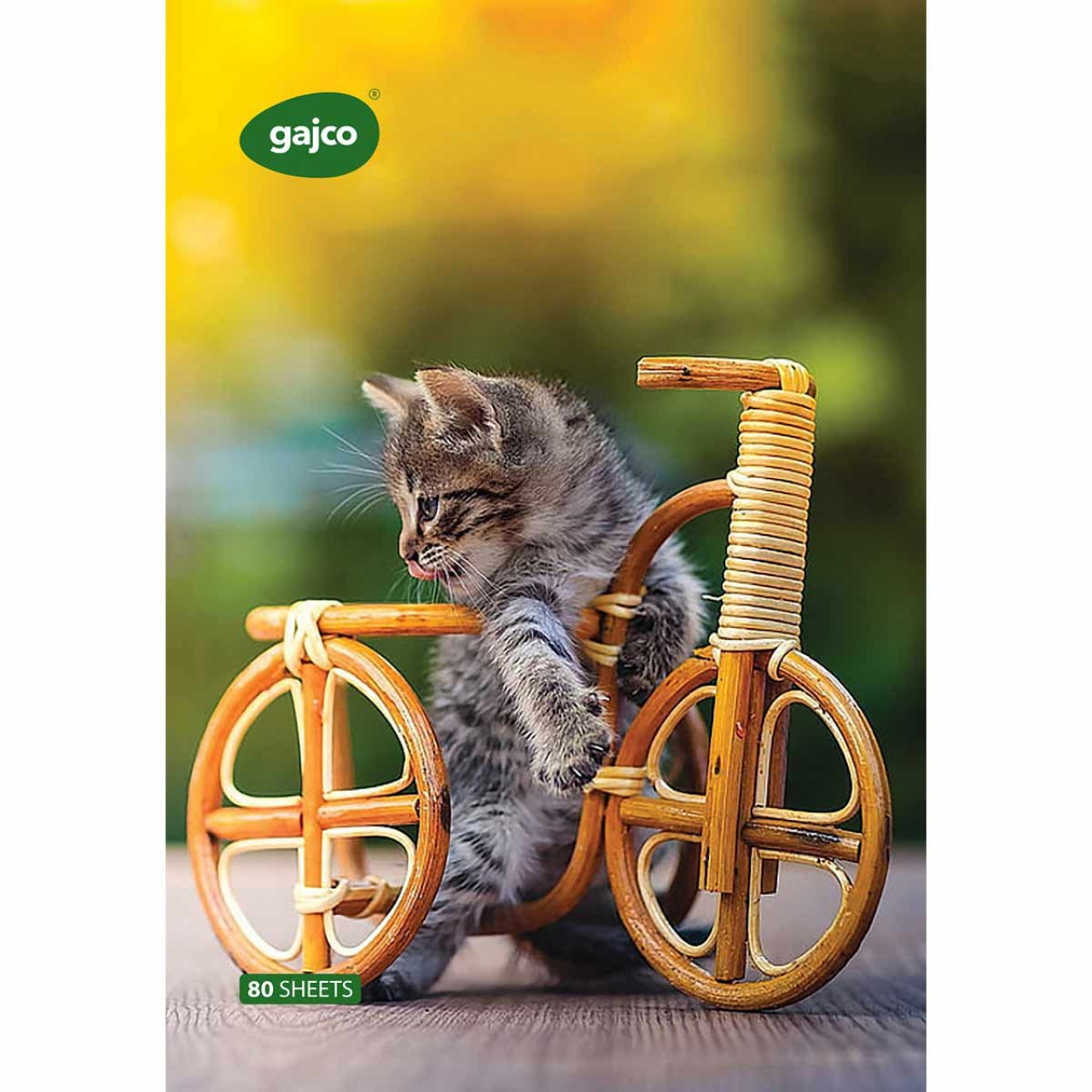 دفتر 80 برگ گاجکو طرح Cat Bike با رایحه شکلات