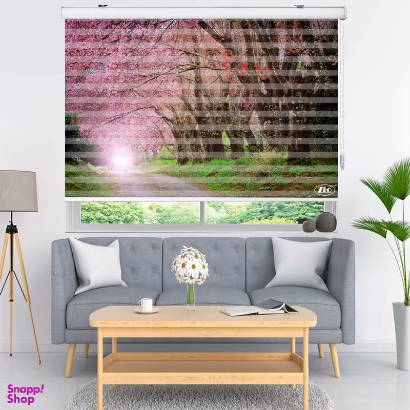 پرده زبرا زیو مدل L5035 سایز 100x200 سانتی متر