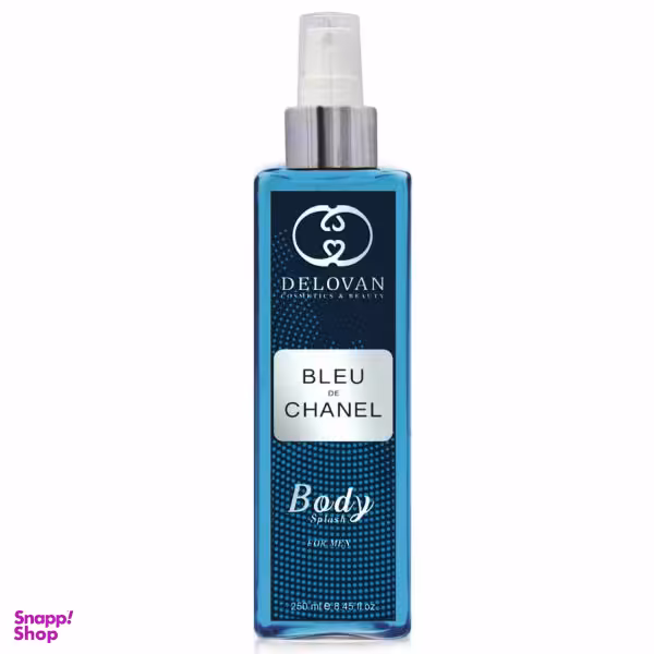 بادی اسپلش مردانه دلوان (Delovan) مدل Blue De Chanel حجم 250 میلی لیتر