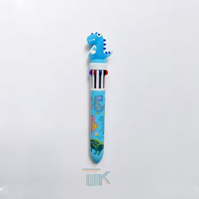 خودکار فانتزی 10 رنگ مدل دایناسوری طرح سر آبی | خرید کتاب زبان | خرید لوازم التحریر | چی کتاب | بالاترین تخفیف و ارسال رایگان