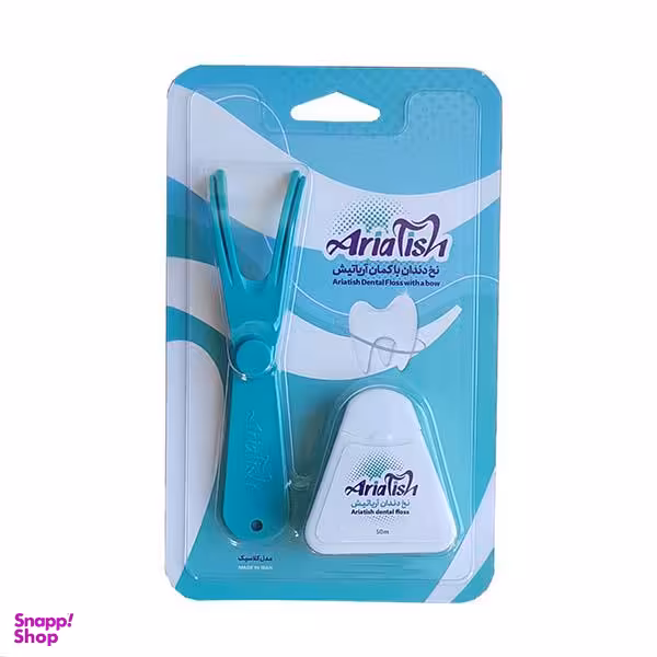 نخ دندان آریاتیش (Ariatish) به همراه کمان نخ دندان مدل کلاسیک رنگ سبز