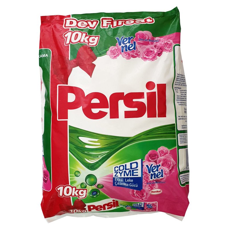 پودر ماشین لباسشویی پرسیل بسته بندی 10 کیلویی خانواده