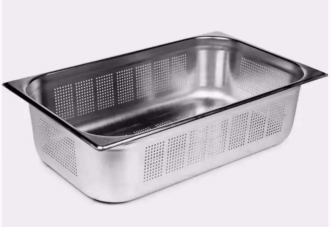 لگن بنماری استیل پانج ورق ضخیم سایز 1/1عمق 15 اسمارت