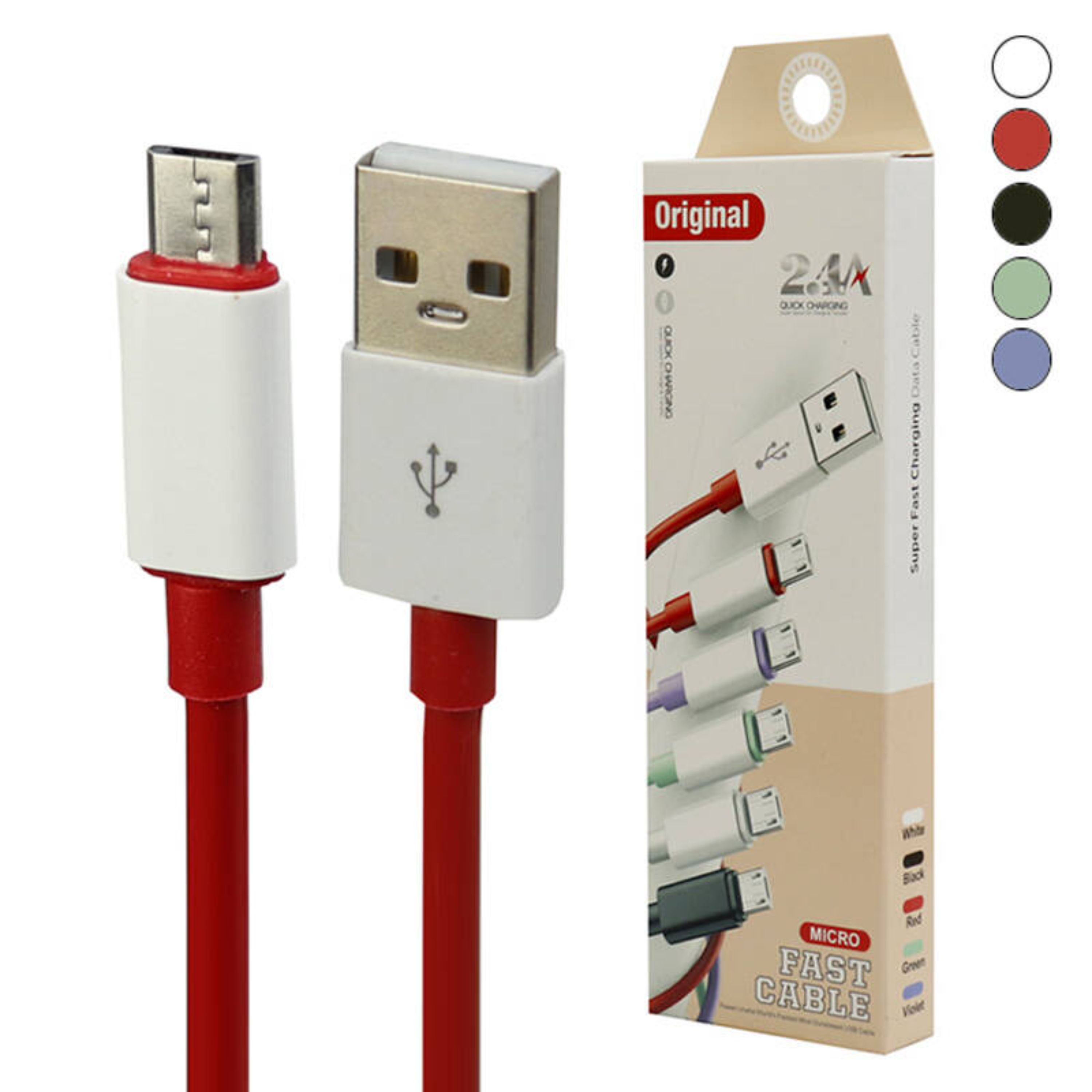 کابل میکرو یو اس بی فست شارژ Original 2.4A 1.5m