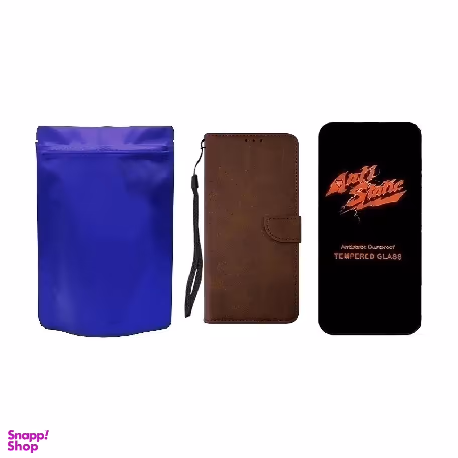 کیف کلاسوری موبایل مناسب سامسونگ Galaxy A05s به همراه محافظ صفحه نمایش Anti Static