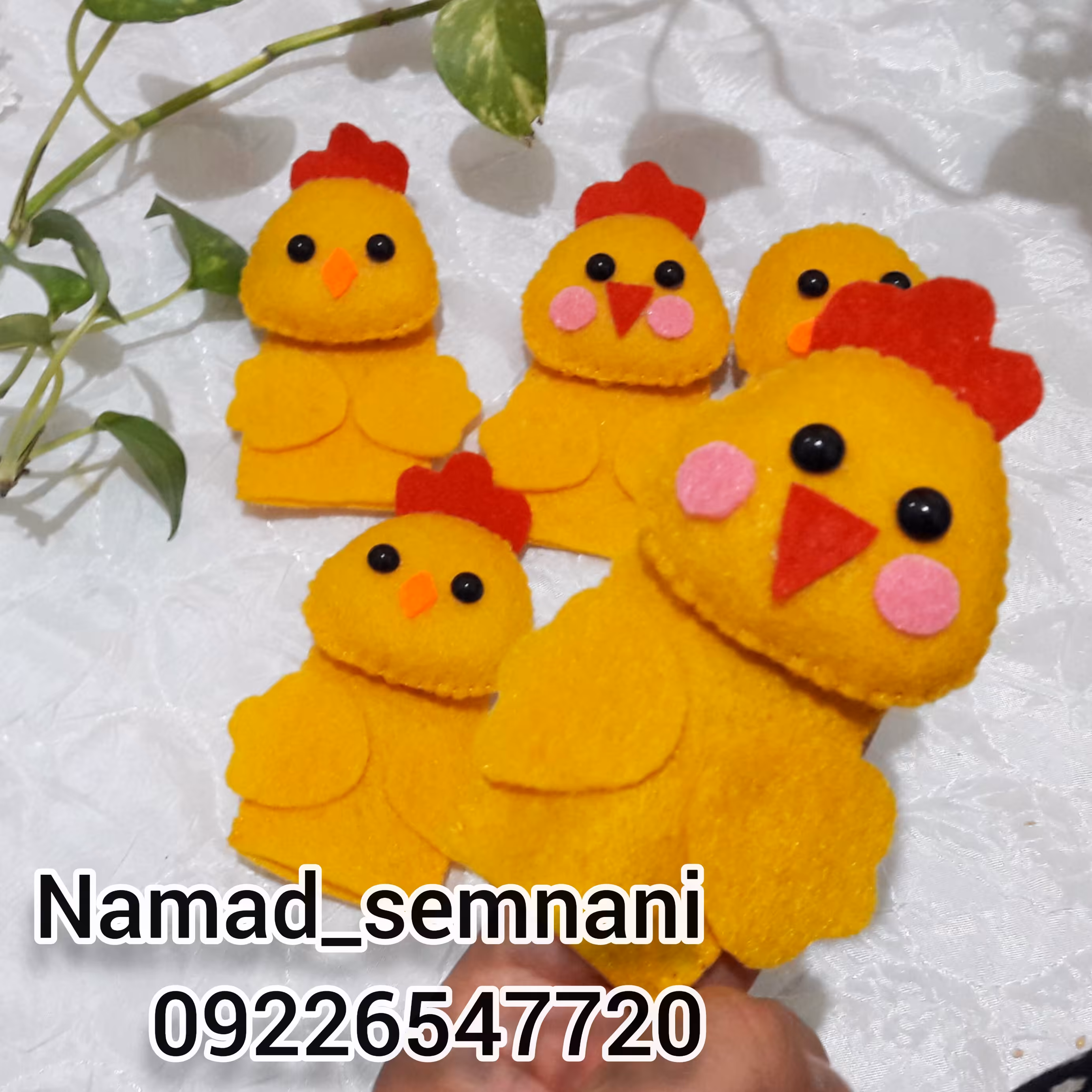 گیفت الفبا حرف ج سرمدادی یا عروسک انگشتی جوجه