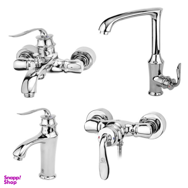 ست شیرآلات قهرمان مدل دریا هلن مجموعه 4 عددی