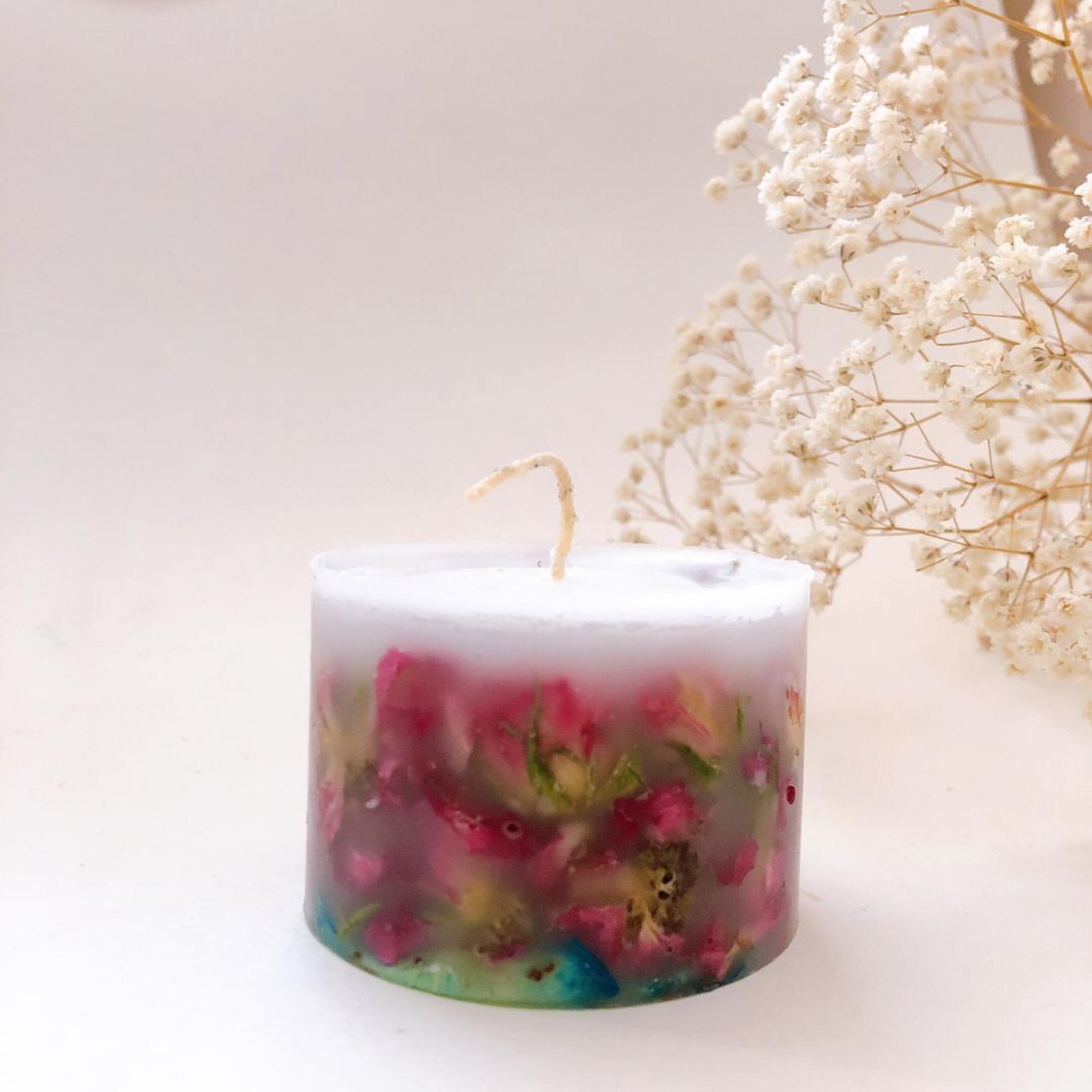 شمع گرد گل خشک 