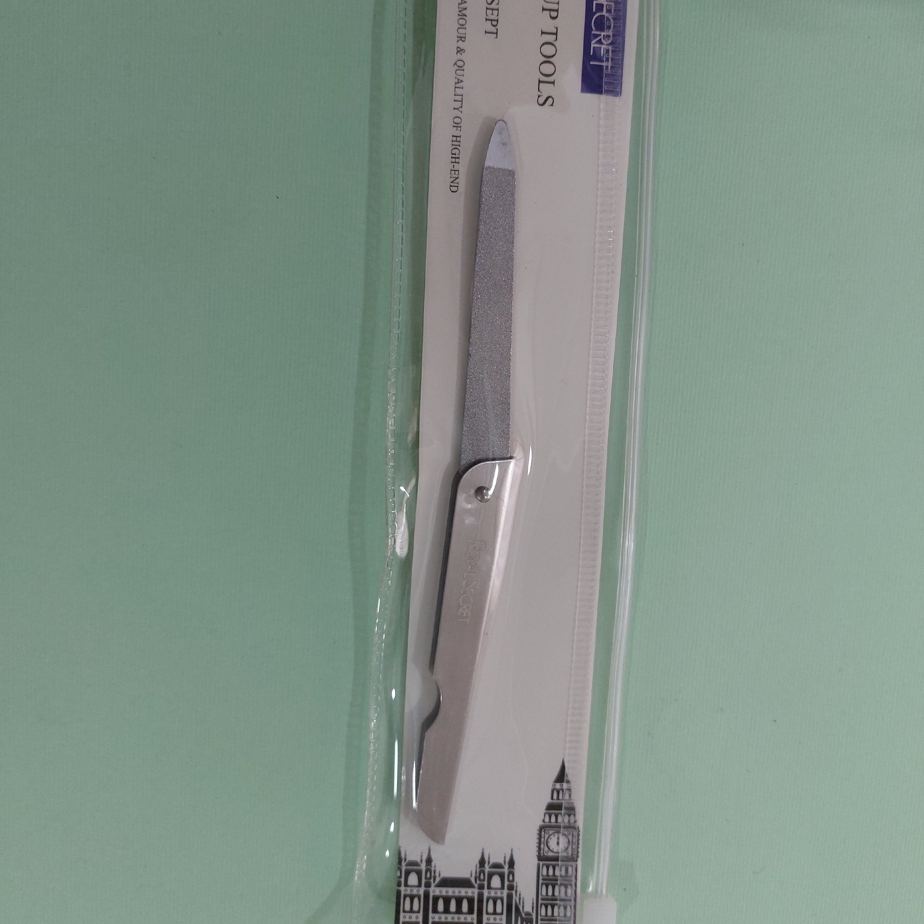 سوهان ناخن مدل تاشو برند رویال سکرت رنگ نقره ای