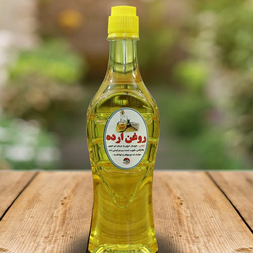 روغن ارده(کنجد)تهیه شده از کنجد ایرانی غیر تراریخته نیم لیتری