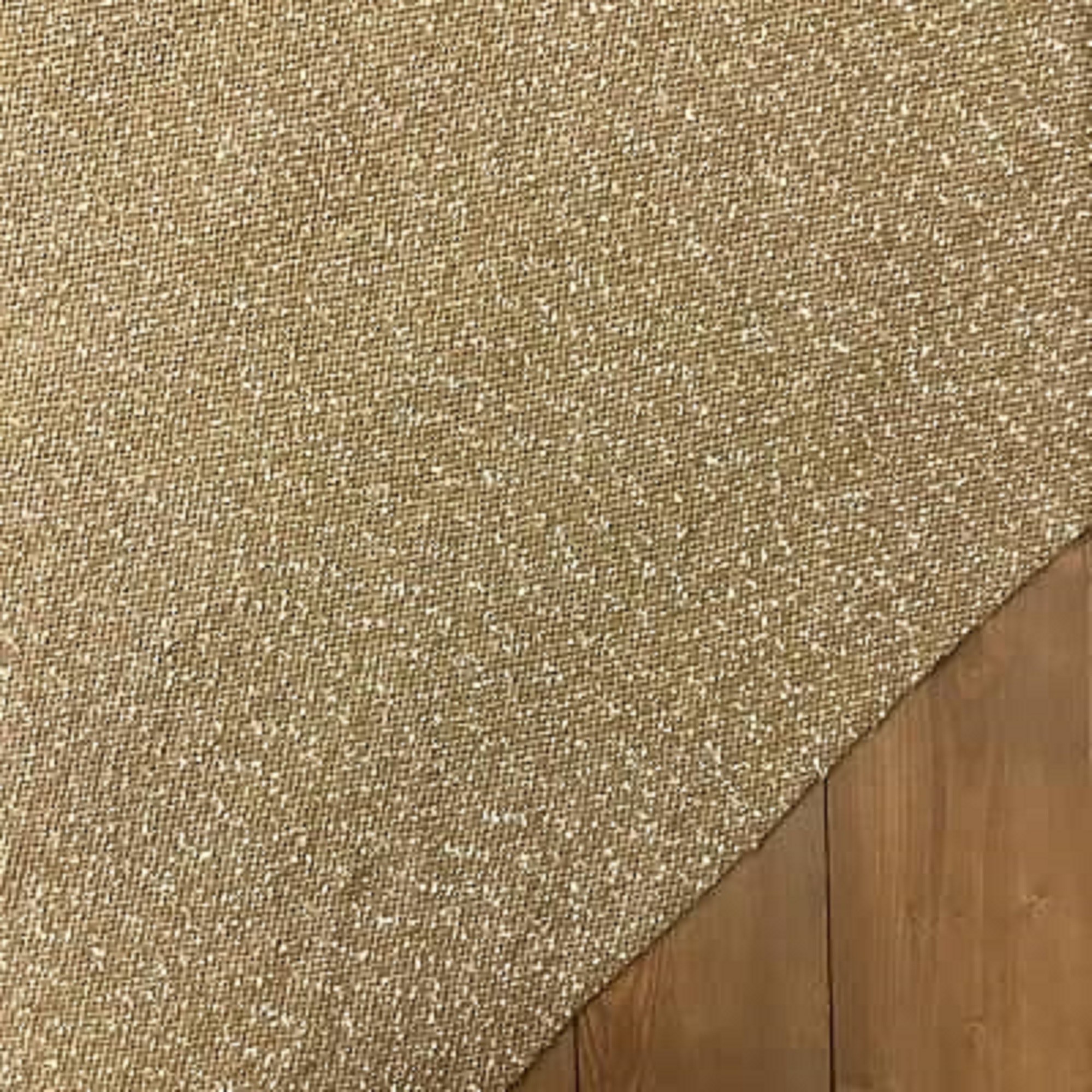 پارچه بافت بوکله دار رنگ عسلی   1 متری 