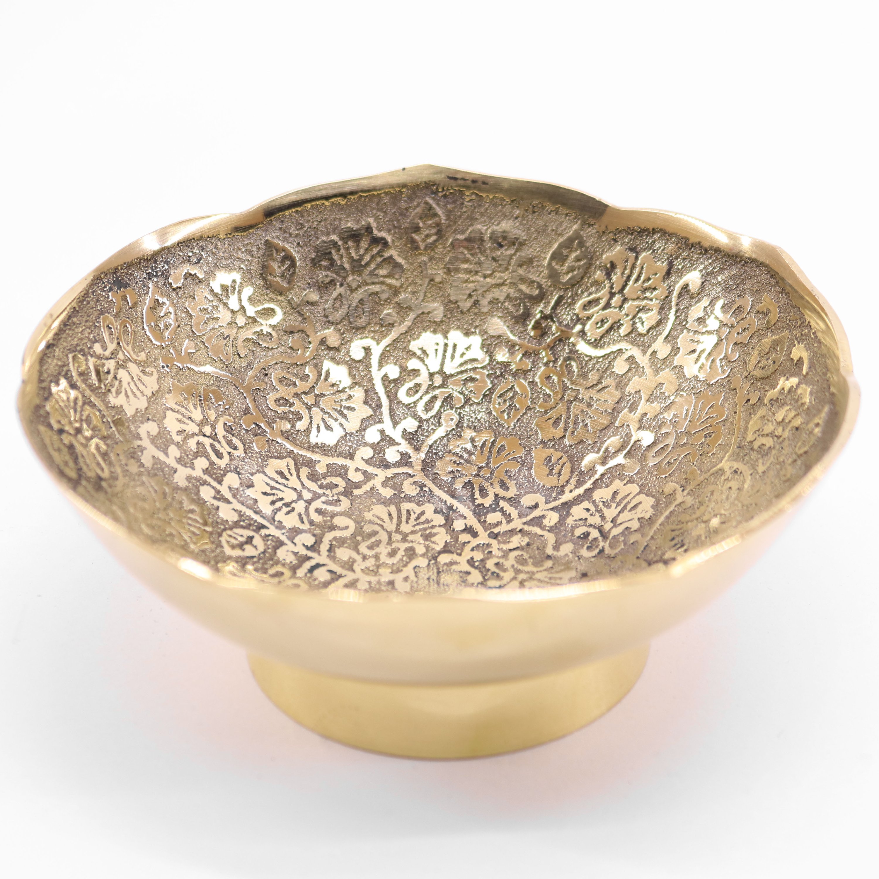 پیاله آجیل خوری برنزی (طرح شکوفه ) 