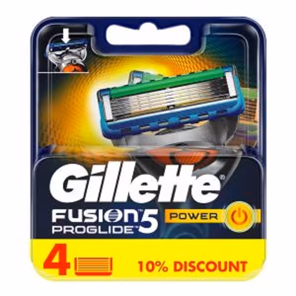 تیغ یدک ژیلت مدل فیوژن پروگلاید پاور بسته 4 عددی