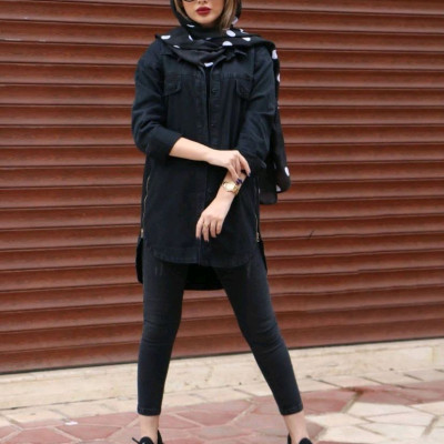 مانتو اسپرت زنانه جین مدل افرا