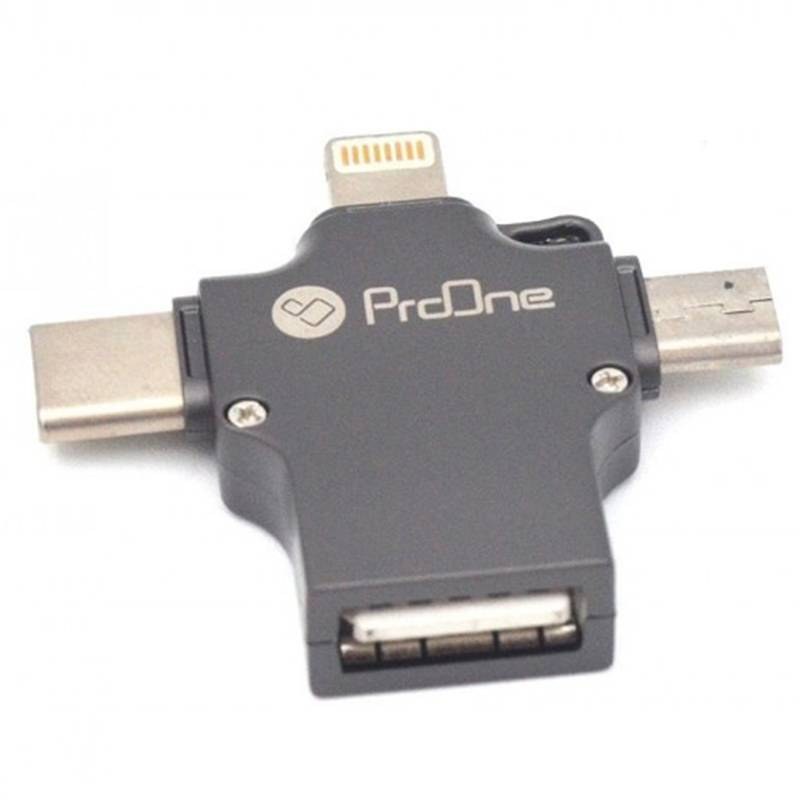 مبدل USB به MicroUS LIGHTNING TYPE C پرووان مدل PCO04