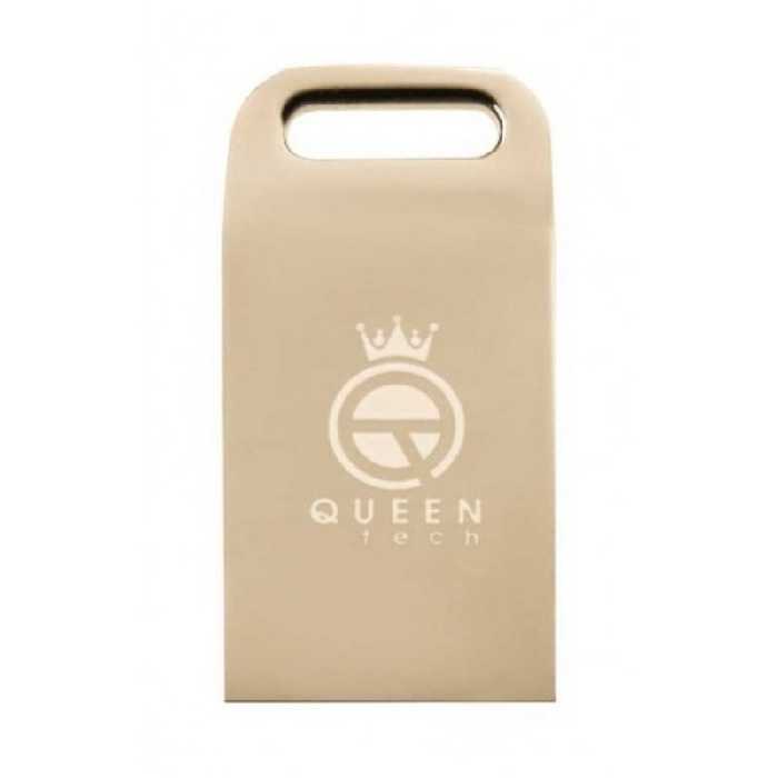 فلش مموری QUEEN TECH مدل UNIQUE ظرفیت 64 گیگابایت با گارانتی مادام العمر آی تی 