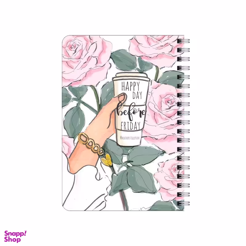 دفترچه یادداشت بامبیلیپ مدل روز جمعه خوب و گل ها کد 7875585