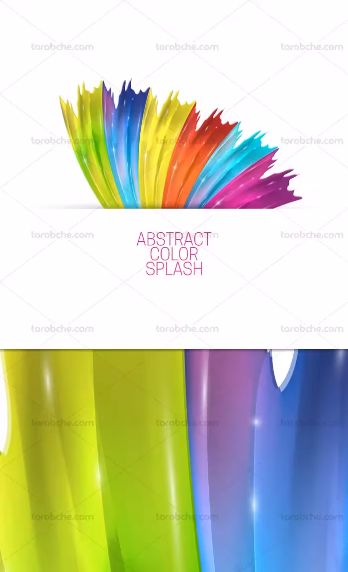 وکتور پاچش رنگ انتزاعی | گرافیک با طعم تربچه