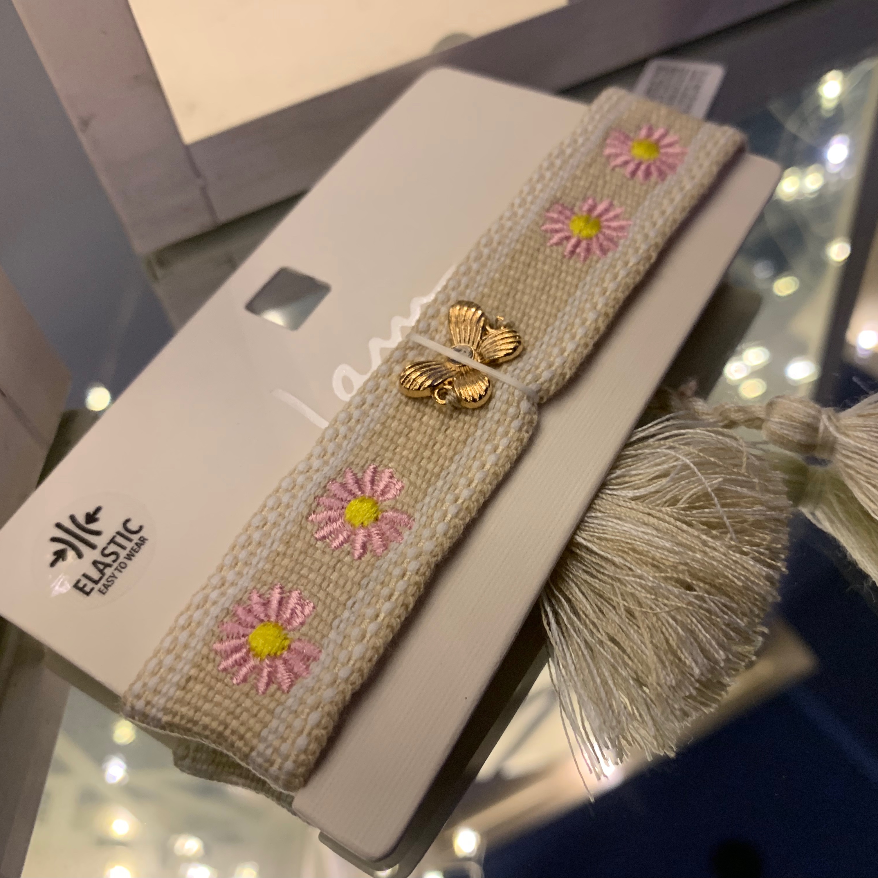 دستبند بافت پروانه 