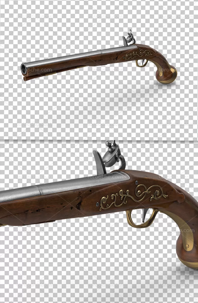 عکس تپانچه دوربری شده | گرافیک با طعم تربچه