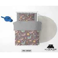 سرویس لحاف روتختی یک نفره 5 تکه کودک نوپه هوم Nopehome طرح نهنگ کد TN10002