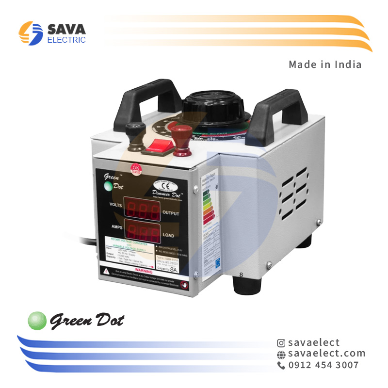 خرید واریابل تک فاز GDDM-81-P-VI 2KVA گرین دات هند | ساوا الکتریک