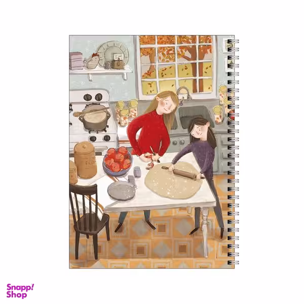 دفتر مشق 80 برگ بامبیلیپ طرح کیک پزی در آشپزخانه کد 4417312