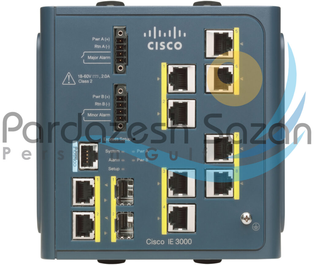 سوئیچ شبکه صنعتی سیسکو 8 پورت IE 3000-8TCسوئیچ شبکه صنعتی سیسکو 8 پورت IE 3000-8TC