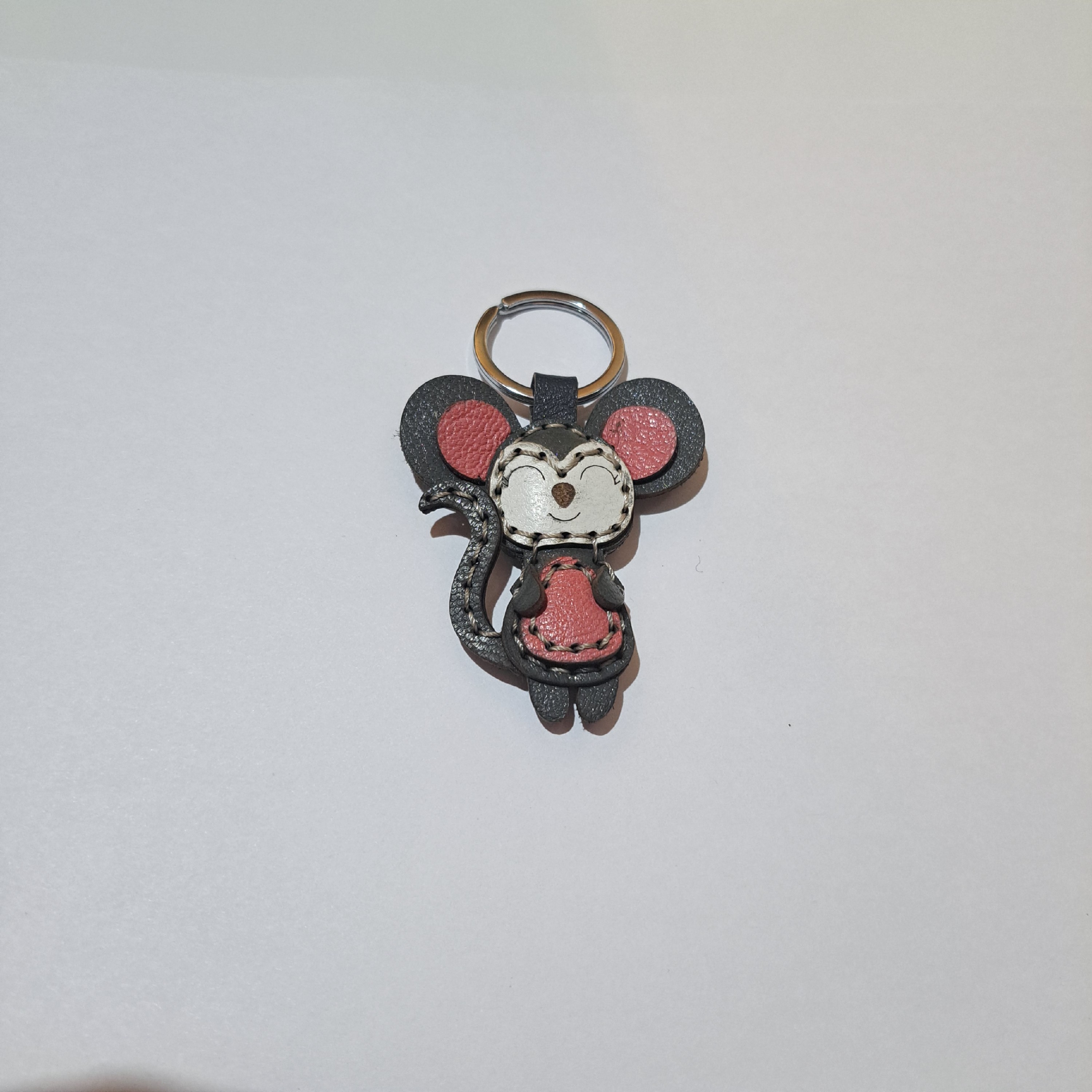 جاکلیدی چرمی عروسکی حیوانات موش