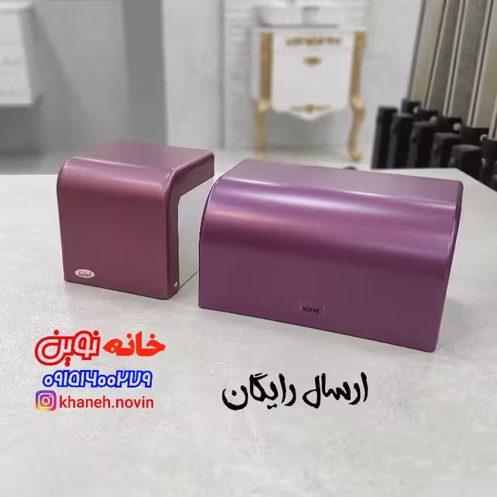 جادستمال توالت کوچک و بزرگ حباب رنگ صورتی جیر