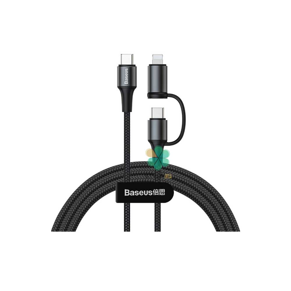 کابل Type c به تایپ سی و لایتنینگ بیسوس Baseus Twins CATLYW-01