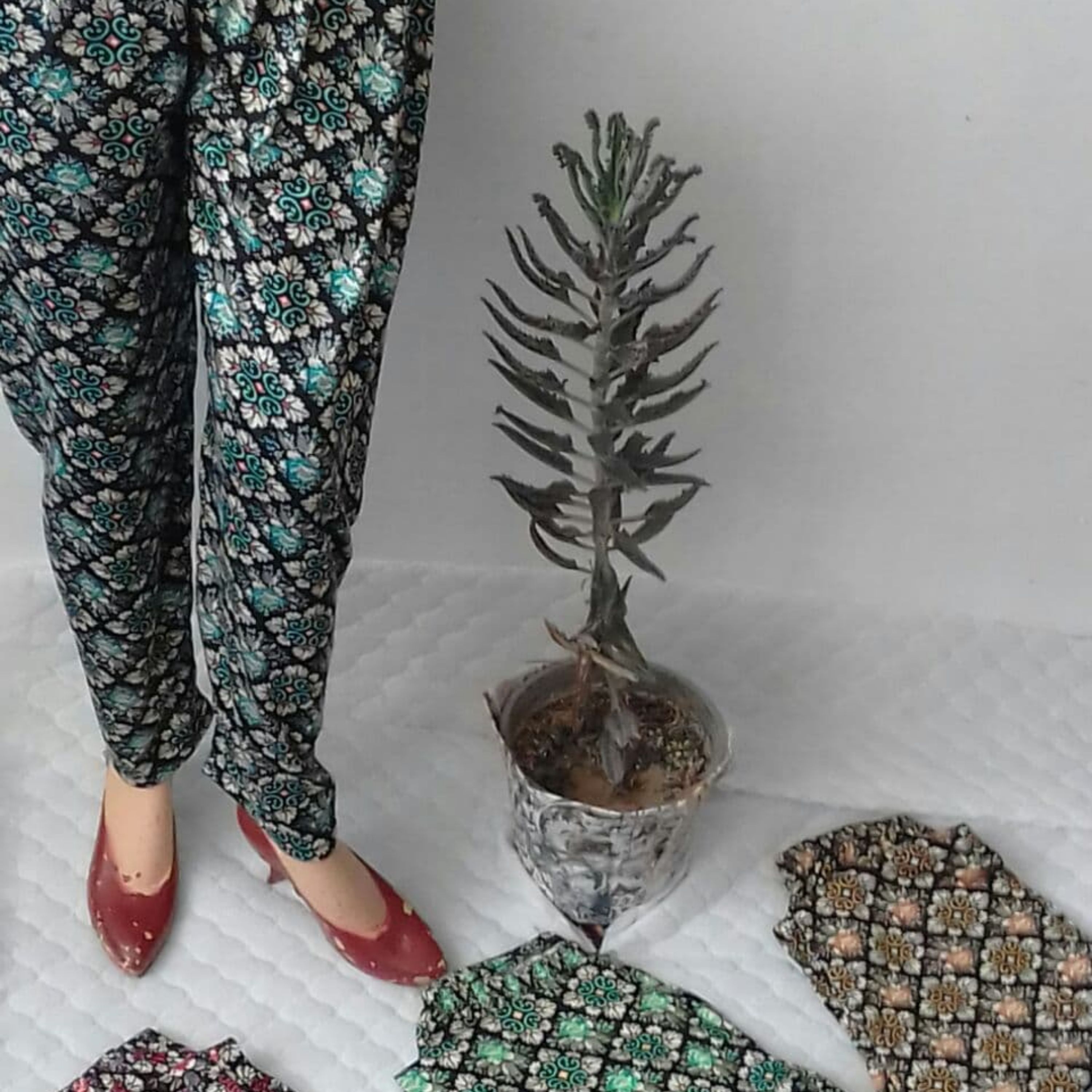 شلوار ویسکوز سایز فری قواره دار خنک و تابستونی نرم