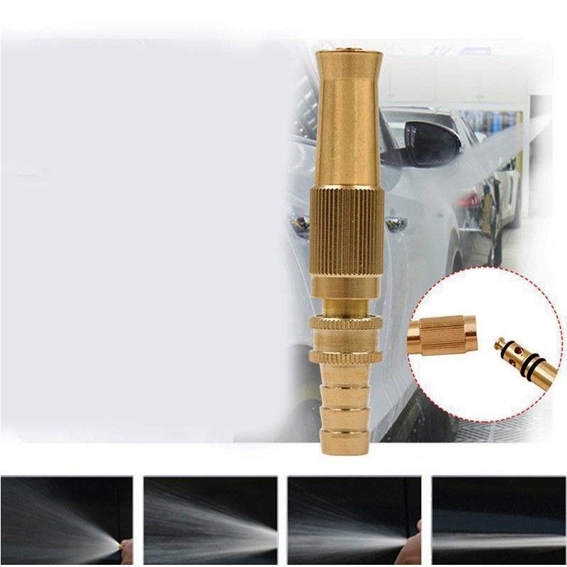 نازل کارواش خانگی سرشلنگی تمام برنجی آبپاش، آبیاری و شستشو