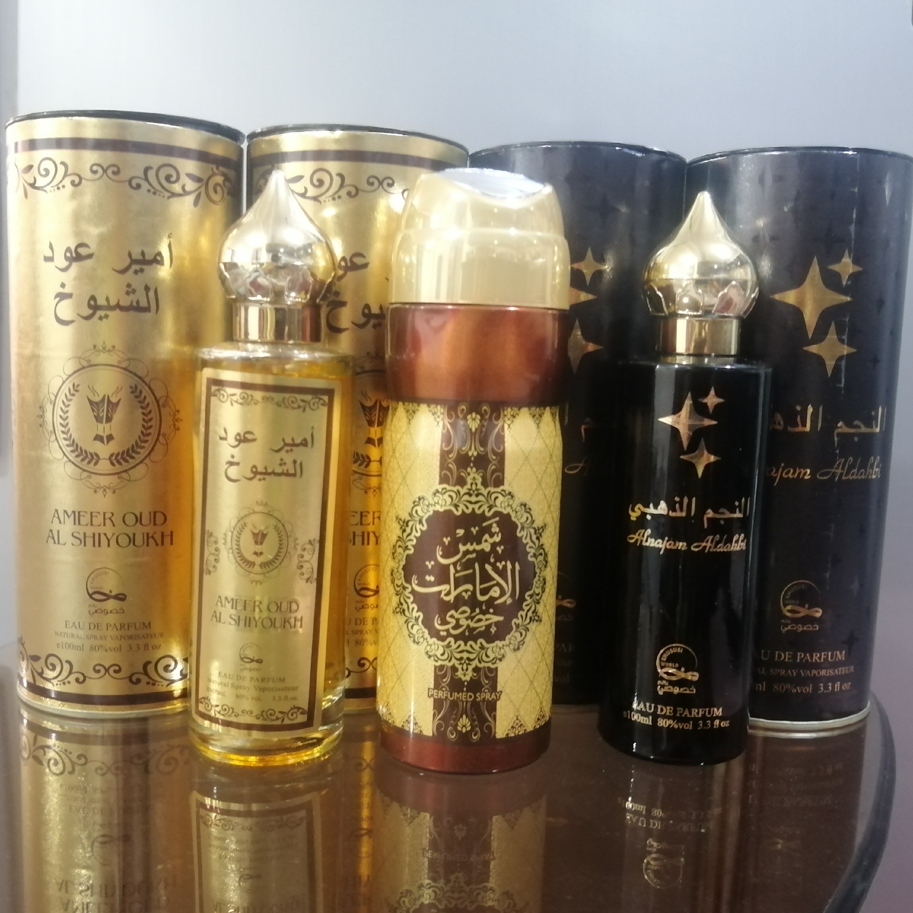 ادکلن خلیجی امیر العود الشیوخ  و النجم الذهبی  100 میل سفارش امارات ساخت هندوستان 