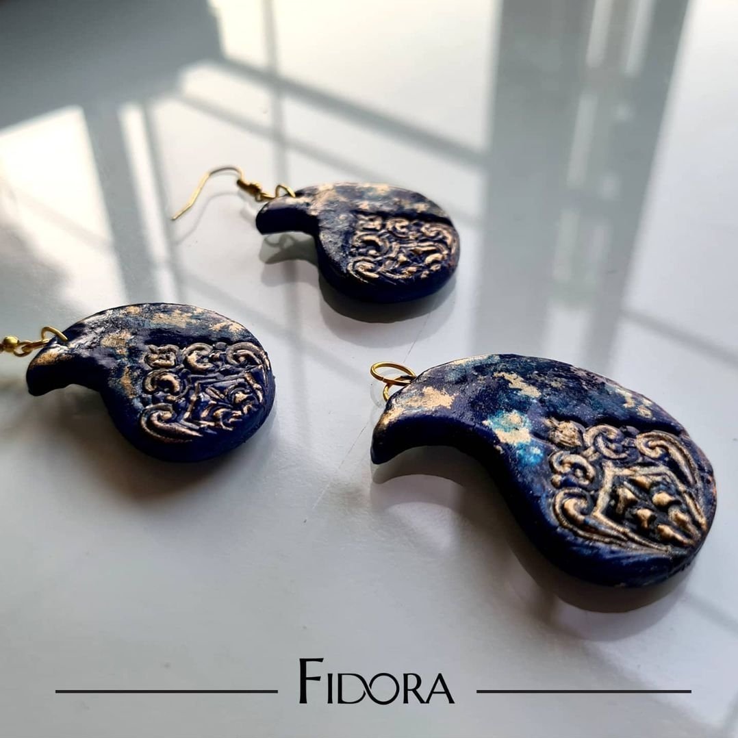 ست گوشواره و آویز بته جقه 