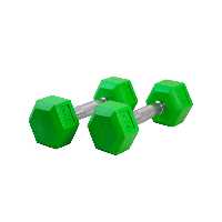 دمبل شش ضلعی رنگی 4 کیلوگرمی رنگی بسته 2 عددی