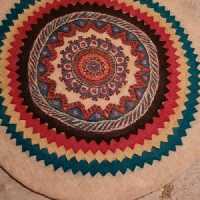 نمدطبیعی بارنگ گیاهی(مفیدبرای مفاصل)