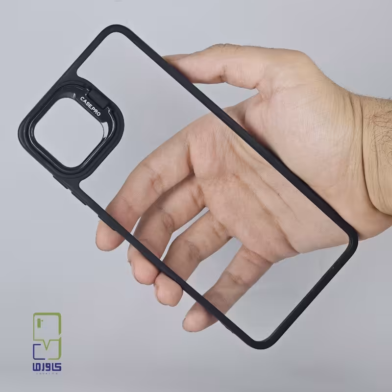 کاور سامسونگ A04 کیس پرو استند دار مشکی | Samsung A04 کاورما