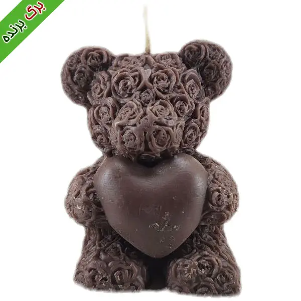 شمع دست ساز طرح خرس بزرگ