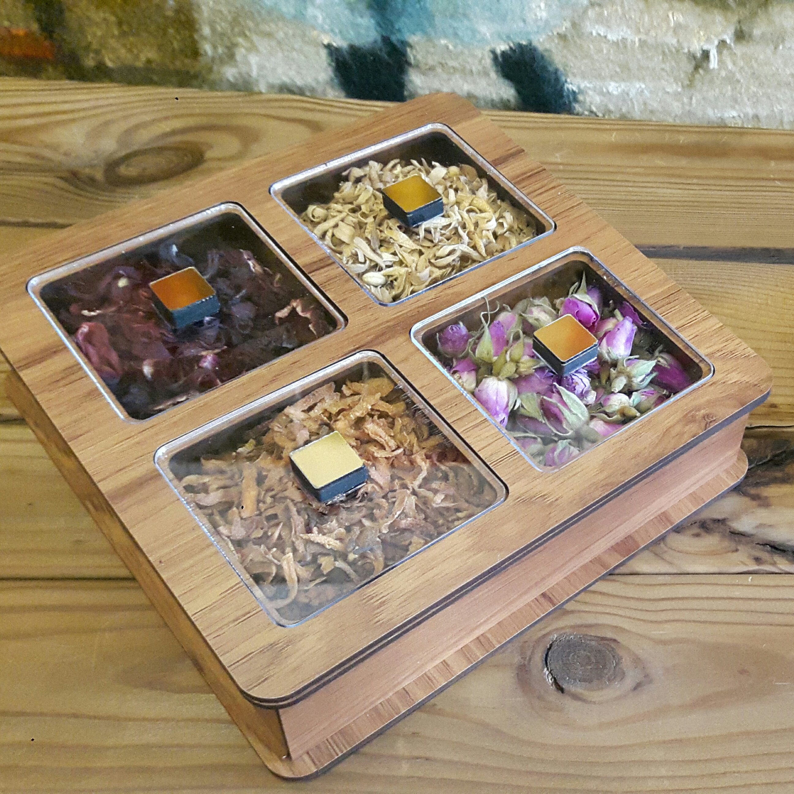 باکس دمنوش چهارخونه فروشگاه آنلاین پرتقال