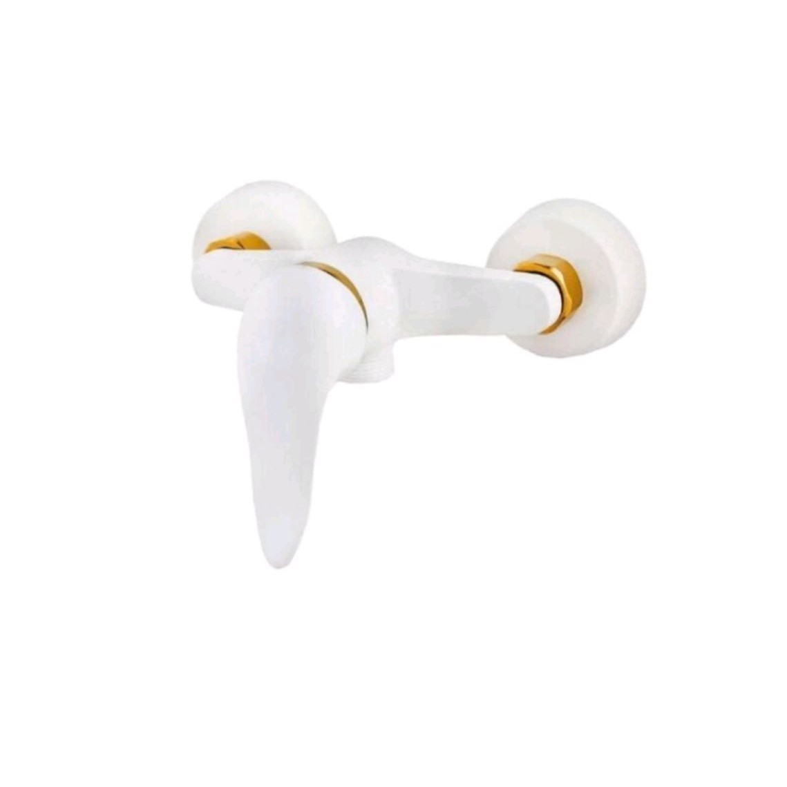 شیر توالت سفید طلایی اهرمی