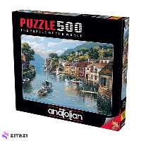 پازل 500 تکه آناتولین مدل Village on the Water کد 3535