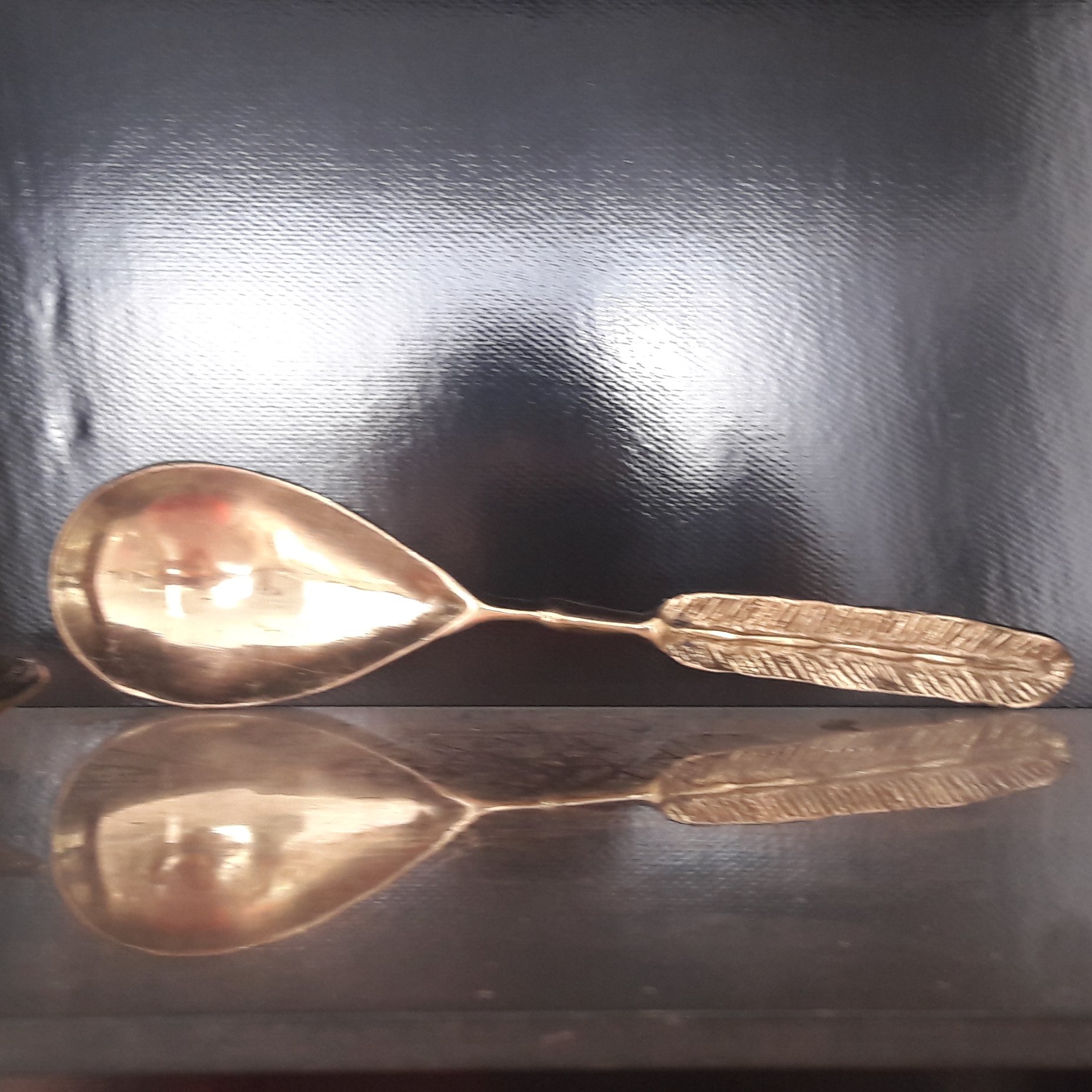 قاشق آجیل برنز پر