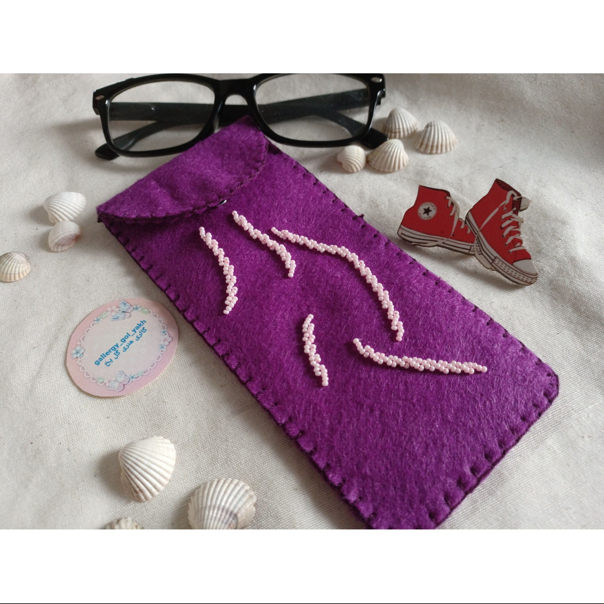 کیف عینک نمدی 1