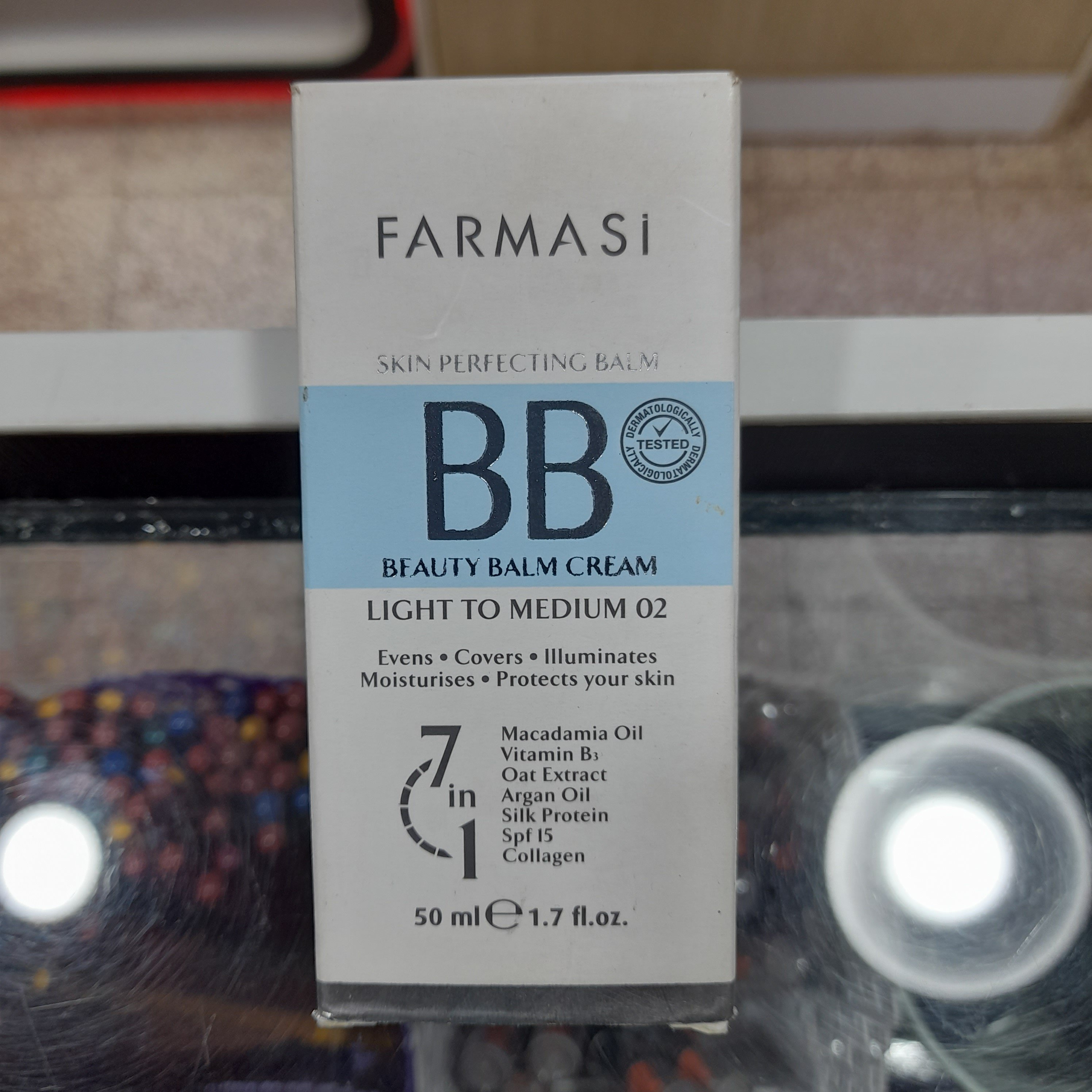 کرم پودر BB فارماسی 7 در 1 شماره 02 حجم 50 میلی لیتر