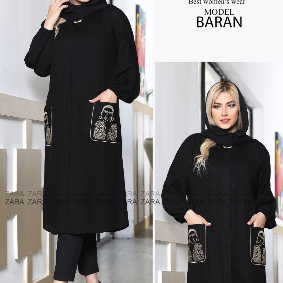 مانتو قواره دار مدل باران